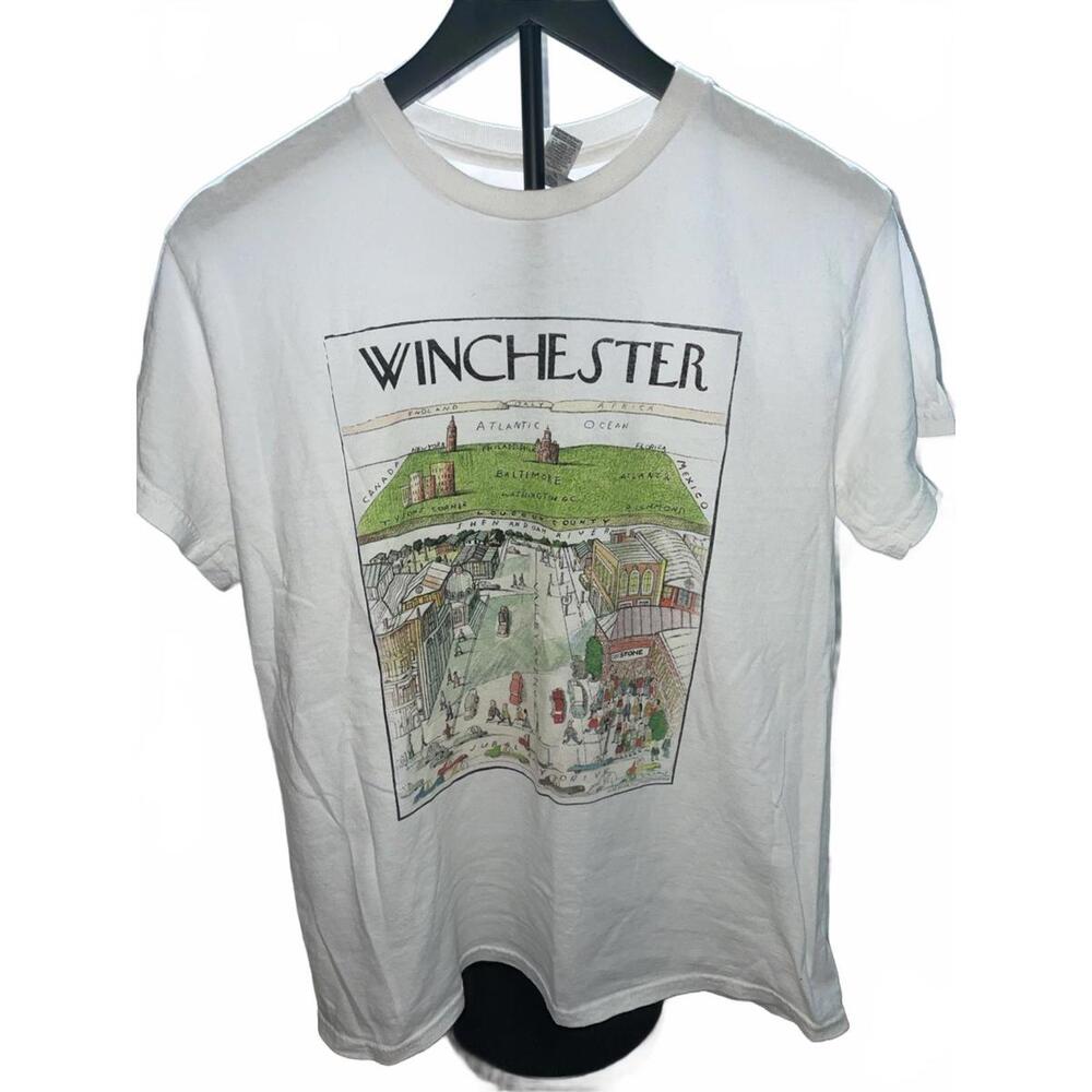 OAK STONE CRAFT PIZZA BAR WINCHESTER MENS T SHIRT SIZE MEDIUM WHITE
